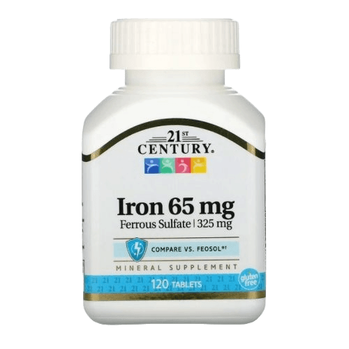 21st Century – Iron 65mg 120 Tablets